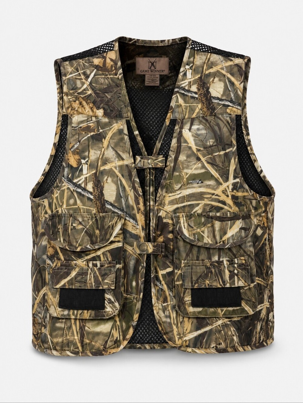 Game Winner Mens Advantage Max-4 Camo Hunting Vest Mesh Back One Size
